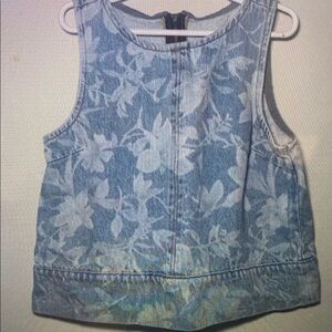 Floral Denim Tank Top for Kids